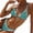 Flower Color 6, variant on Women Swimsuit Thong Micro Bikini Ditsy Floral 2 Piece Sets Bathing Suit Color Block Bandeau Swim Top Flower Color 9 S