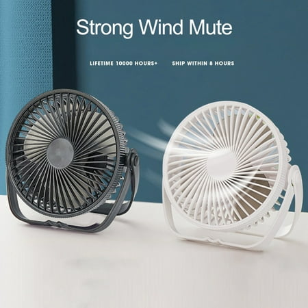 

Hesroicy Low Noise Camping Fan - Adjustable Wind Speed - Three Gear Adjustment - Detachable Standing Cooling - USB Charging - 360 Degree Rotation Desk Fan - Electric Product