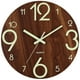 thumbnail image 1 of Relojes WoodGlow02 Reloj Analógico Cuarzo Ø30cm Café Madera pila 1xAA no incluida., 1 of 2