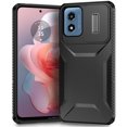 thumbnail image 2 of ELEHOLD for Moto G Play 4G 2024 Case,Military Grade Drop Protection Heavy Duty Non-slip Rugged Shockproof Protective Case with Slide Window Cover for Moto G Play 4G 2024,Black, 2 of 7
