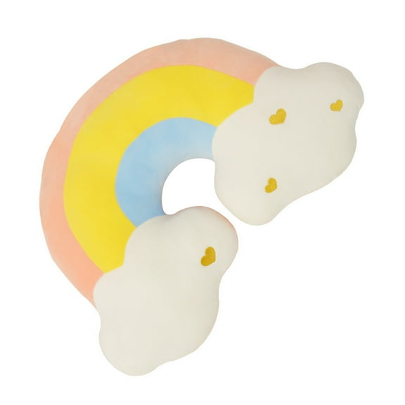 Phenofice 1Pack Multi-Colored Plush Rainbow Shaped Decorative Pillow for Home Decoration Comfortable Scandinavian Style