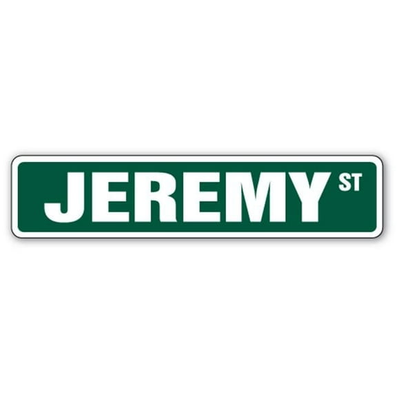 JEREMY Street Sign Childrens Name Room Sign | Indoor/Outdoor |  18" Wide