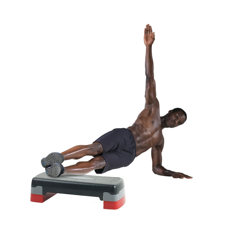 Gold s Gym Adjustable Exercise Aerobic Step Deck with Non Slip Surface Walmart