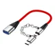 thumbnail image 3 of Cable Adaptador Micro Usb V8 Tipo C A Usb 3.0 Otg 2 En 1, 3 of 5
