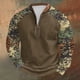 thumbnail image 1 of Blusas y camisas de manga larga con cuello redondo para hombre, sudadera con capucha de cuello redondo con cremallera y estampado, sudadera de manga larga, blusa de poliéster para hombre, 1 of 4