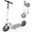 White, variant on Nattork Kick Scooter for Teens Adults, Max Load 240 LBS, Adjustable Height Foldable with 8" Large Wheels, Anti-Shock Suspension Black