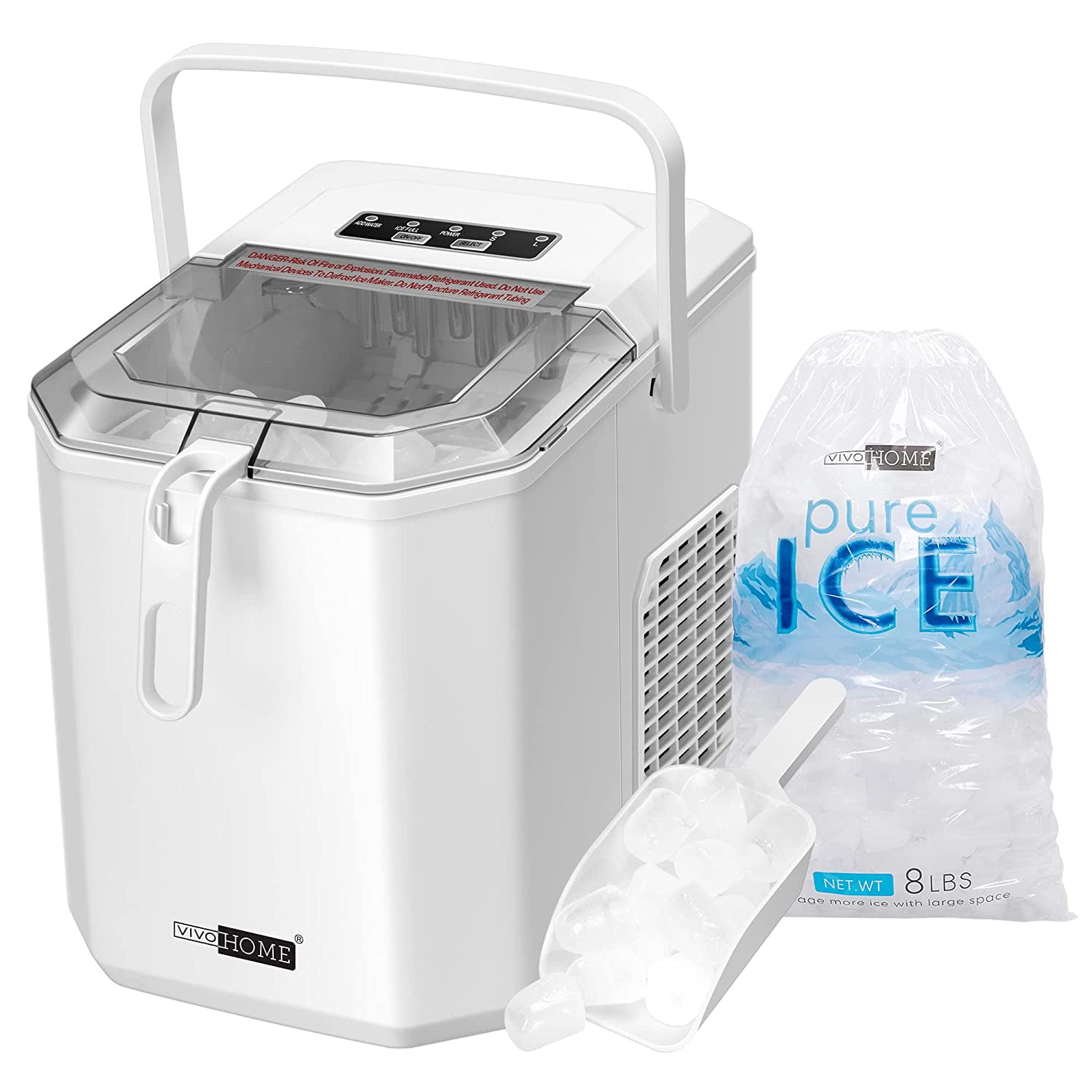 VIVOHOME Electric Portable Compact Countertop Automatic Ice Cube Maker