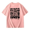 thumbnail image 2 of WhouRiu Big Girls' T Shirts Short Sleeve Letter Printed T Shirt Kids Oversized Soft Tee Tops Pink,Sizes 12-13, 2 of 4