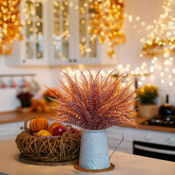 Kingtowag Artificial Fall Flowers (Autumn Decor, Outdoor Garden Home Arrangements), Artificial Fall Flowers Autumn Flowers, For Home Outdoor Garden Decor, Flexible Stems And Weather-Resistant