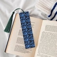 thumbnail image 4 of Kdxio Blue Lightning Print Metal Tassel Bookmarks,Perfect Gift for Art Lovers and Bookworms Metal Bookmarks for Women, 4 of 8