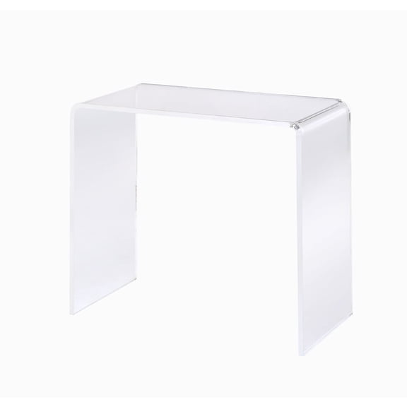 Fox Hill Trading Pure Decor 11.5" Lucite and Acrylic Console Table in Clear