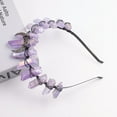 thumbnail image 4 of KOVOLITU Diademas de tortuga diseñadas para gafas, diademas flexibles sin presión, banda para el cabello fina hecha a mano, accesorios para el cabello de acetato para mujeres, hermanas y niñas, regalo, 4 of 5