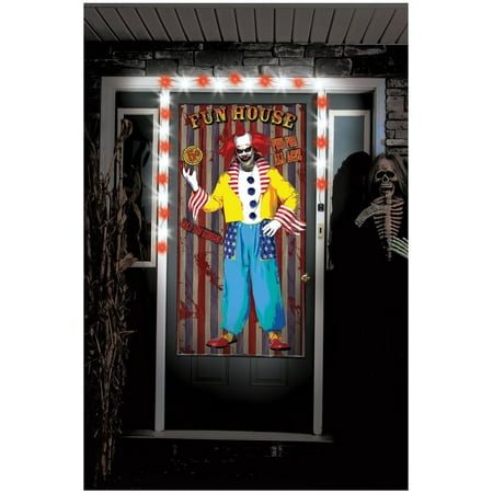 Clown Creepy Greeters with Lights and Sound Halloween Decoration
