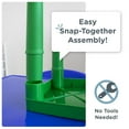 thumbnail image 5 of Humble Crew Primary Toddler Lightweight Plastic Table and 4 Chairs Set, Square Blue Table & Primary/Green Chairs, 5 of 8