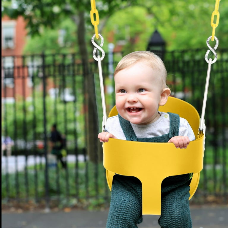 Ktaxon Outdoor High Back Full Bucket Toddler Swing Seat for