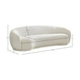 thumbnail image 3 of Meridian Furniture Hyde Cream Boucle Fabric Sofa, 3 of 14