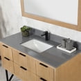 thumbnail image 2 of Helios 48" Single Bathroom Vanity in Weathered Pine with Carrara White Composite Stone Countertop with Mirror, 2 of 8