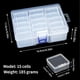 thumbnail image 4 of Contenedores Almacenamiento Cuentas Transparentes Organizador Exhibición Caja Rectangular, 4 of 9