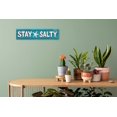 thumbnail image 4 of Awiszzz Letreros De Metal Con Texto En Inglés "Stay Salty" Para Decoración De Playa De Verano Para El Hogar, Decoración De Estrellas De Mar, Playa, Casa, Habitación, Dormitorio, Baño, Decoración Para, 4 of 5