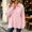 A05-Pink, variant on Zysthvn Oversized Fall Sweatshirts for Women Tunic Pullover Winter Casual Womens Sweatshirt Long Sleeve Solid Loose Fit Turn Down Collar Tops