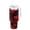 Red, variant on 40 oz Tumbler With Handle Stainless Steel Insulated Tumbler With Lid for Car Cup Holder Horseshoe Pattern with Red Roses