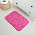 thumbnail image 3 of Yafa Home Fashion Oval Shaped Design Embossed Solid Color Memory Foam Soft Bathroom Rug Non-Slip PVC Backing, 3 of 6