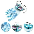 thumbnail image 3 of Unique Bargains 1 Pc Veiled Half Face Party Mask for Masquerade Party Blue, 3 of 5