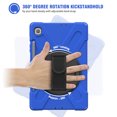 thumbnail image 5 of XYX Case for Samsung Galaxy Tab S6 Lite 10.4 inch SM-P610/P613/P615/P619 with 360 Degree Rotating, Hand Strap, Shoulder Strap, Blue, 5 of 7