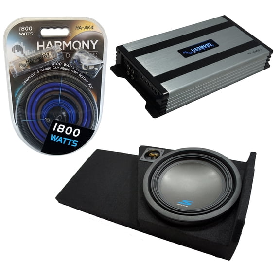 Fits 2014 - 2018 Chevy Silverado Double Cab Alpine S-W12D4 12 Sub Box & SA60M