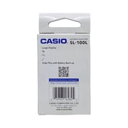 Casio SL-100L حاسبة شمسية قابلة للطي مكونة من 8 أرقام ، شاشة كبيرة