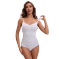 thumbnail image 4 of Unique Bargains Womens' Seamless Sleeveless Bodysuit Briefs Body Shaper XL White, 4 of 6