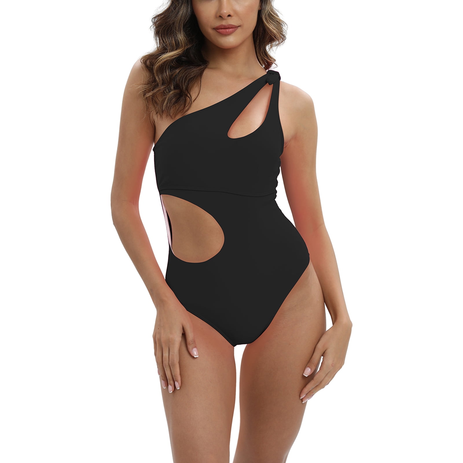 Valcatch Women's One Shoulder Tummy Control Swimsuit Egypt