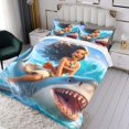 thumbnail image 3 of Moana Themed Bed Sheet Set Three Piece Set 53x79 Inches Comfortable And Skin Friendly Unique Design Creating A Star Studded Night, 3 of 6