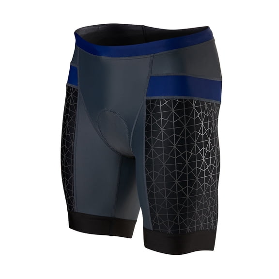 Tyr Competitor 7in Tri Short Male (Grey/Navy, X-Small)
