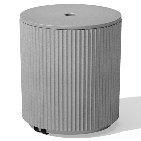 Mesa auxiliar para sombrillas Veradek para patio exterior con orificio para sombrillas
