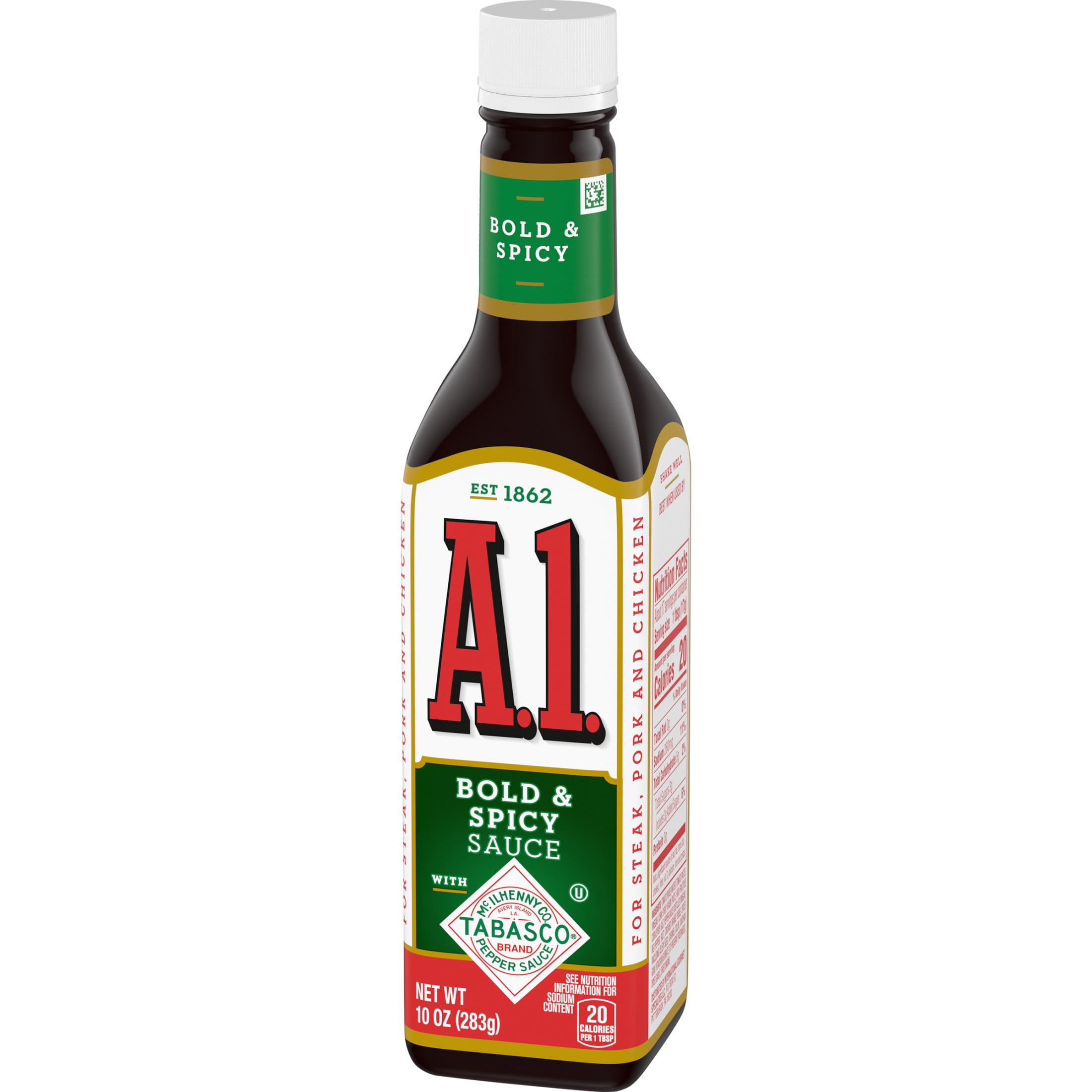 A.1. Bold & Spicy Sauce with Tabasco, 10 oz. Bottle