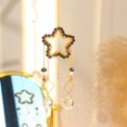 thumbnail image 2 of CSChome Sun Catcher Shiny Glitter Pendant with Good Refraction Effect Sparkling Light Wrapped Pentagram Faux Crystal Design Balcony Decoration, 2 of 7