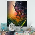 thumbnail image 2 of Designart Abstract Colorful Flowers Canvas Wall Art, 2 of 5