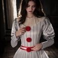 thumbnail image 5 of White Clown Dress Costume for Women, White Dress with Detachable Collar, Halloween Cosplay Outfit for Party, 5 of 5