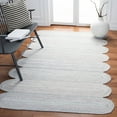 thumbnail image 2 of SAFAVIEH Cape Cod Randell Abstract Polyester Area Rug, Ivory/Green, 6' x 6' Square, 2 of 8