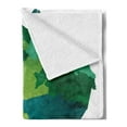 thumbnail image 2 of Ecuador Soft Flannel Fleece Throw Blanket, Political Map in Green Tones Cartographic Illustration Latin America Country, Cozy Plush for Indoor and Outdoor Use, 60" x 80", Multicolor, by Ambesonne, 2 of 5