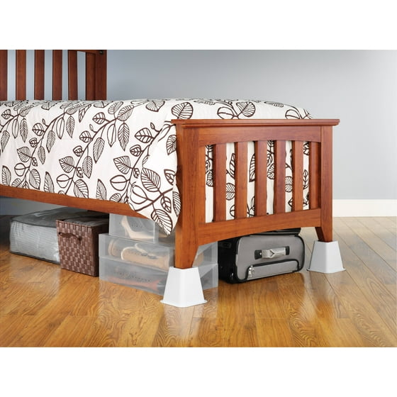 Whitmor Bed Risers White Set Of 4