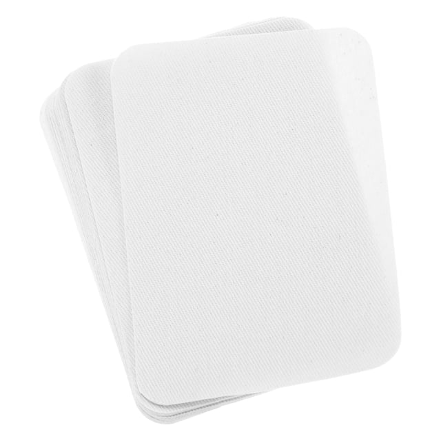 Uxcell 12 Pcs Parche de planchar para reparación de tela 4.13" x 2.95" para ropa blanca