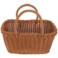 thumbnail image 2 of Canasta de comestibles tejida Compras Canasta de picnic Canasta de frutas Cesta de frutas suministros para el hogar, 2 of 6