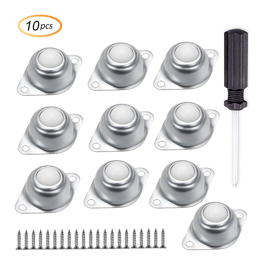 8pcs/Pack Furniture Wheelchair MEOLY 3/4 Nylon Ball Transfer Bearing Unit Table Conveyor Roller Ball for Transmission 