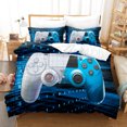 thumbnail image 1 of Galaxy Video Game Bedding Suit Teen Geometric Hexagonal Bedding And Linen Super Soft One Size Bedding Zipper, 1 of 1