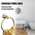 thumbnail image 5 of 100Fens Hand Towel Ring Round Bath Towel 304 Stainless Steel Wall Mount Towel For Kitchen Bathroom, 5 of 6