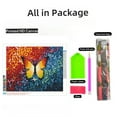 thumbnail image 2 of Colorful Rainbow Butterflies DIY 5D Diamond Art Painting by Number Kits for Adults Paint with Round Full Drill Diamond Gems Painting Art Craft for Home Wall Decor 15.8x19.8in(1), 2 of 8