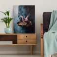 thumbnail image 5 of Hands Holding Coins Oil Painting Canvas Print Wall Art for Living Room Office Study Library, 5 of 8