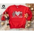 thumbnail image 3 of Peace Love Dr Pepper Sweatshirt , Soda Lover Crewneck, Cozy White Holiday Sweater, Cute Winter Gift for Dr Pepper - Sizes S-5XL ,Art Print JSC, 3 of 6